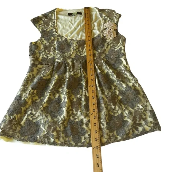 Eva Franco babydoll sexy lacey top Y2k vampire Diaries women’s size medium NEW - Picture 5 of 16